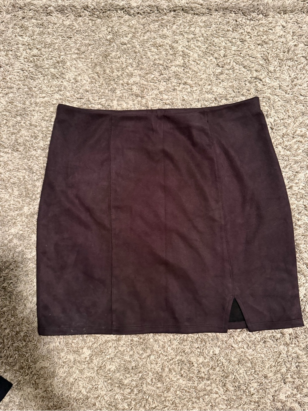 wild fable Black Mini Skirt with Front Notch